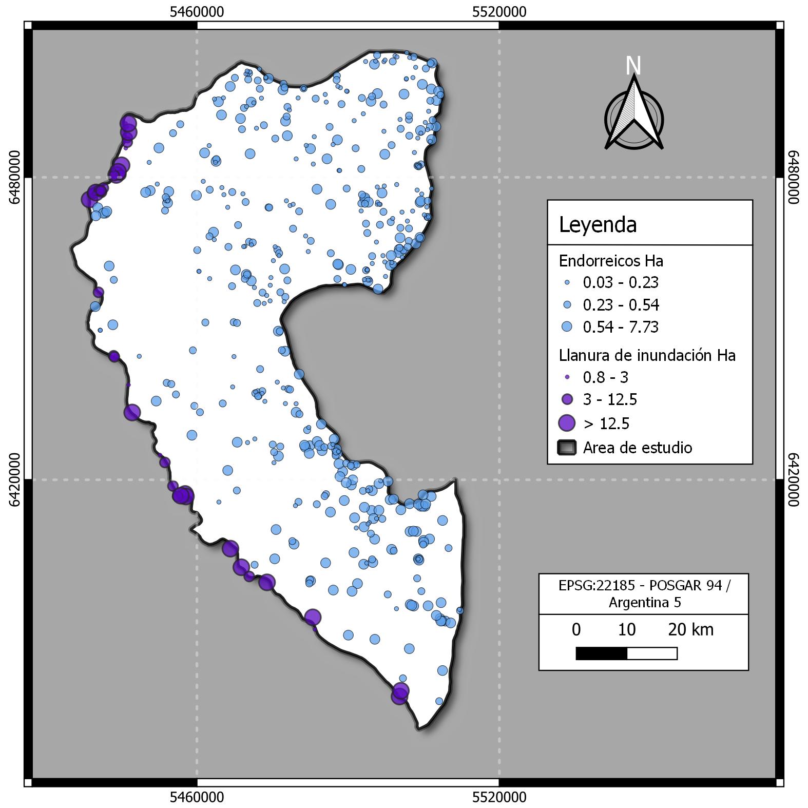 Inventario de lagunas y humedales