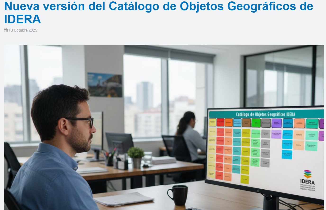 Catalogo de Objetos Geograficos de IDERA